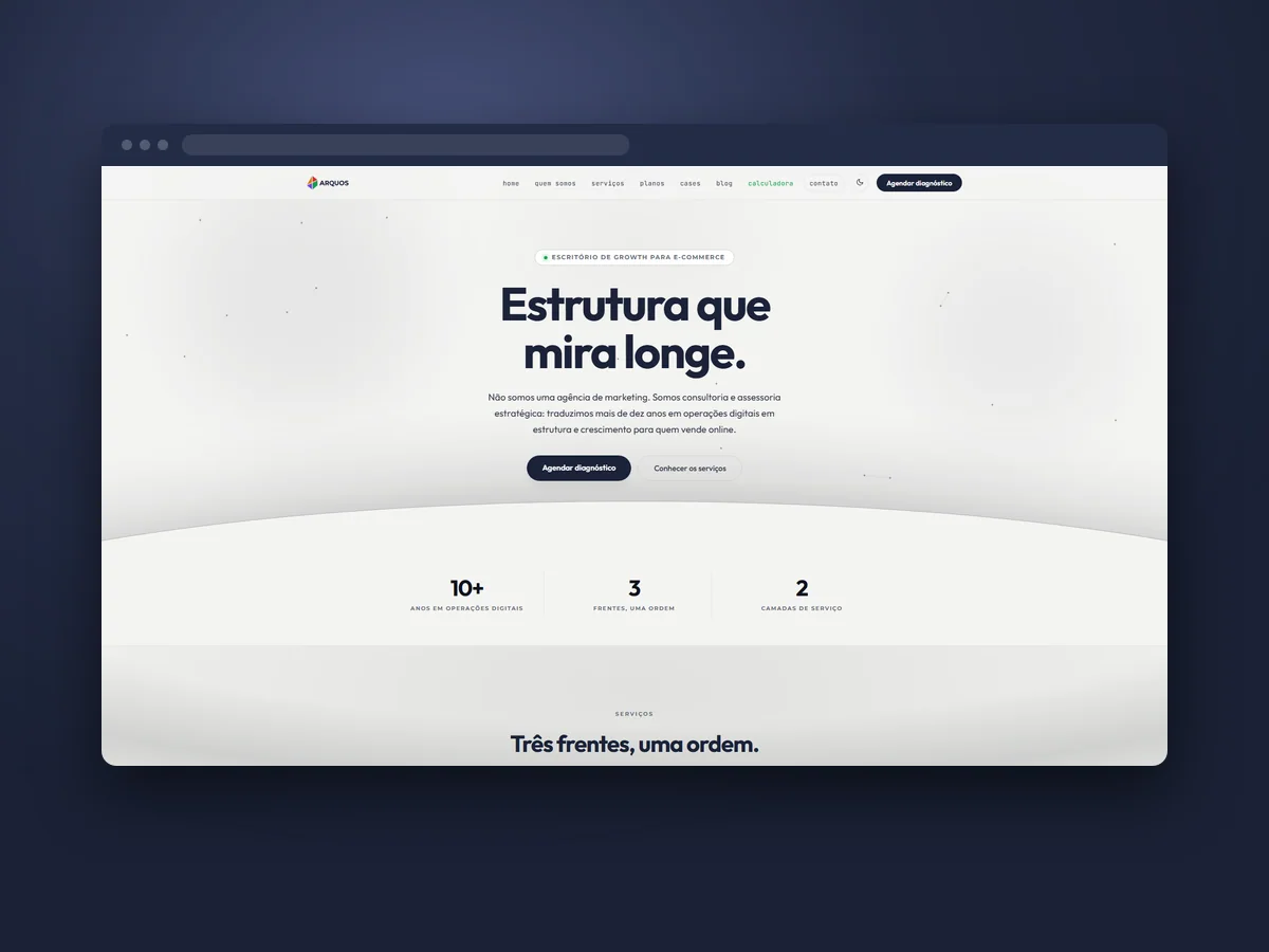 print do projeto arquos home